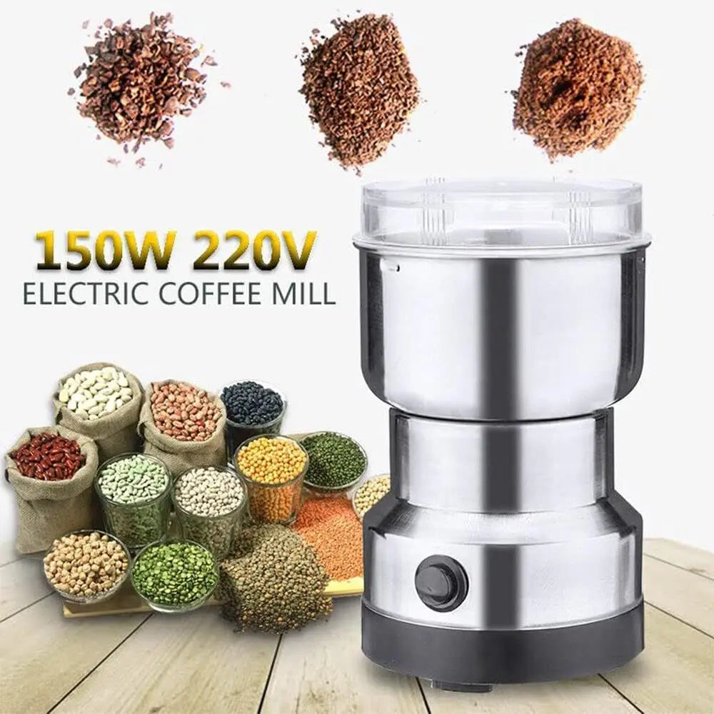 Multipurpose Electric Coffee Bean Grinding Tool Stainless Steel Milling Machine for Seeds Spices Herbs Nuts Coffee Grinder