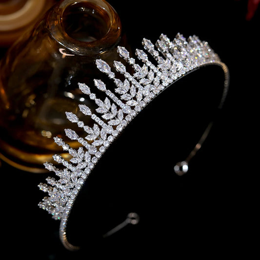 Bridal Accessories Wedding Crowns CZ Crystal Tiaras Princess/Pageant Party Headwear Gift