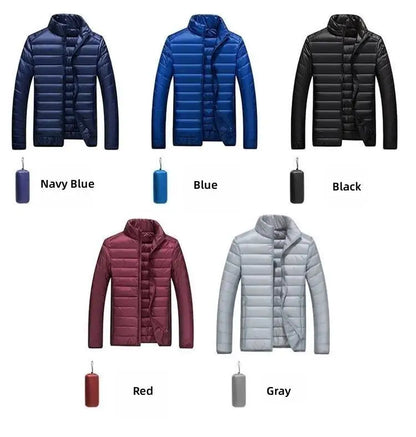 Autumn Winter New Ultra Light White Duck Down Jacket Men Waterproof Casual Outdoor Portable Lightweight Male Padded Coats