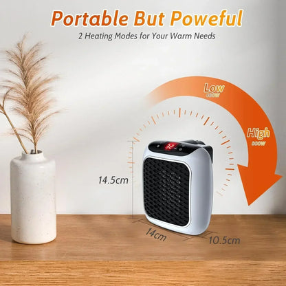 Portable Electric Heater EU Small Solar Energy Saving Fast Heating Bedroom Heater Home Use Warming Device Compact Size