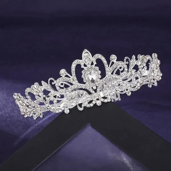 Princess Crystal Tiara Crown Headband - Rhinestone