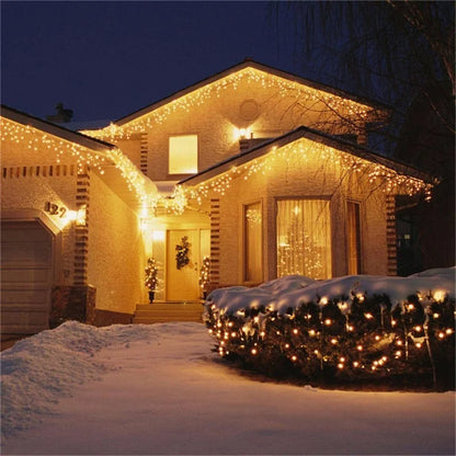 Christmas Lights Waterfall Outdoor Decoration 5M Droop 0.4-0.6m Led Lights Curtain String Lights Party Ggarden Eaves Decoration