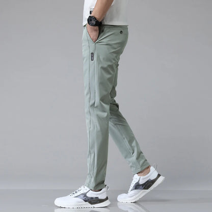 Men's Ultra-Thin Stretch Slim Straight Casual Pants, High-Quality and Breathable Golf Sports Trousers for Spring and Summer