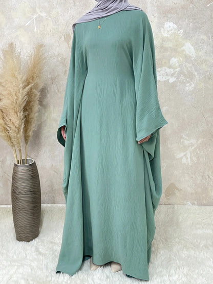 Butterfly Batwing Abaya Without Hijab Dubai Luxury Turkey  Islan Muslim Kaftan Modesty Dress