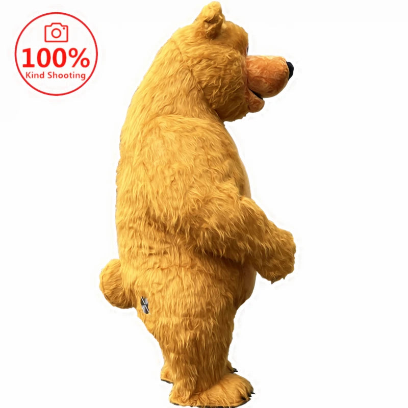 Inflatable Martha Bear Brown Bear Giant Costume Adult Walking Mascot Animal Cartoon Character Strange Costume Halloween Party An