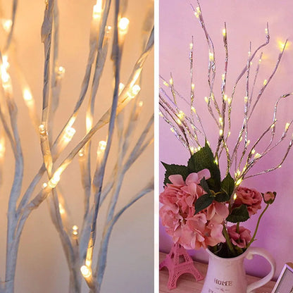 1 PC White Birch Branch Light LED Festive Lights Battery Operated For Christmas Party Wedding Decoration Twig Outdoor Lights