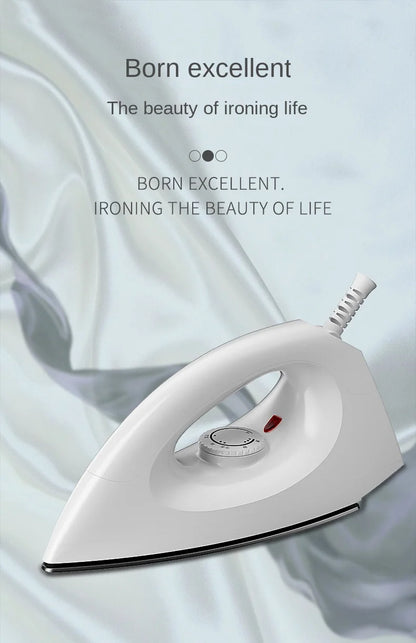 Electric Iron 1000W 5 Gear Adjustable Household Dry Ironing without Water Iron Hot Drilling Heat Transfer for Home Travel