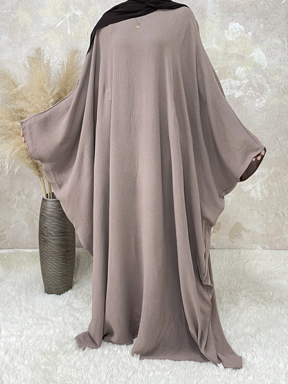 Butterfly Batwing Abaya Without Hijab Dubai Luxury Turkey  Islan Muslim Kaftan Modesty Dress