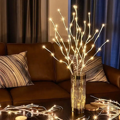 1 PC White Birch Branch Light LED Festive Lights Battery Operated For Christmas Party Wedding Decoration Twig Outdoor Lights