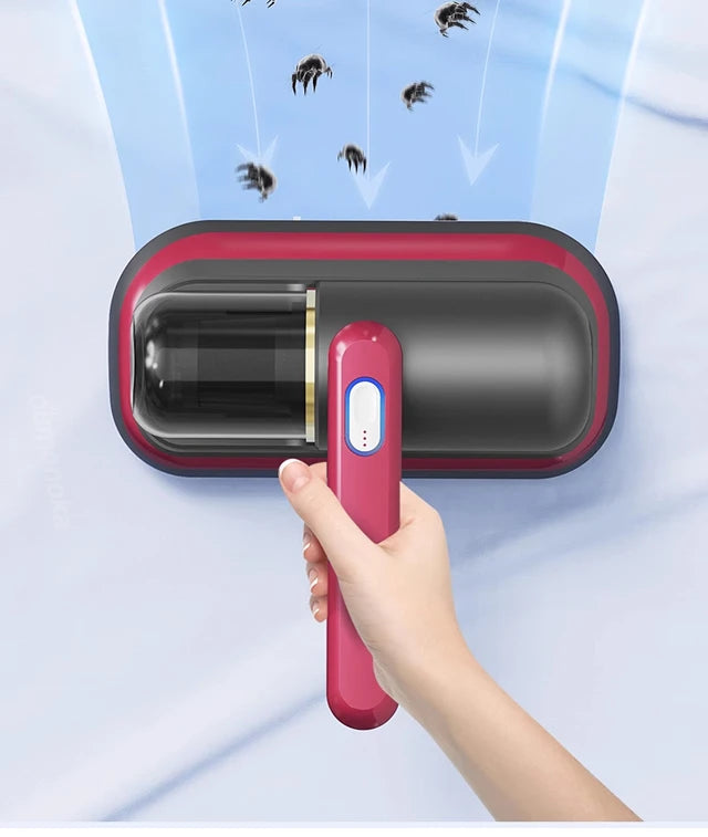 5-in-1 Great Suction Wireless Vacuum Mites Remover for Home Bedding Cleaner Cordless Handheld Machine Deep Robot Mites Cleaning