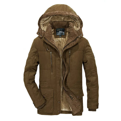 Good Quality Male Fit Winter Coats Multi-pocket Cargo Jackets Men Long Winter Coats Down Jackets Hooded Casual Warm Parkas 7XL