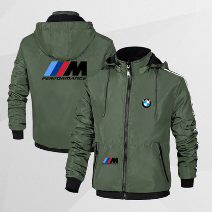 BMW Autumn Winter Men's And Women's Double-Sided Wearable Goose Down Jacket Casual Sports Cotton Jacket Warm Clothing