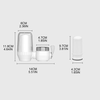 Small Faucet Tap Water Purifier Physical Filtering for Home Kictchen One Filter Element Removable Washable Filter Water Purifier