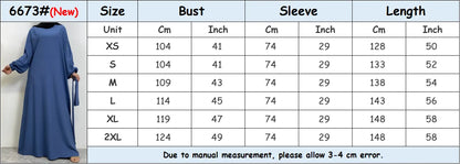 Hot Selle Simple Style Moroccan Dresses Kaftan Turkey Solid Color Gulf Abayas Islamic Women Long Dress Muslim Saudi Robe Ramadan