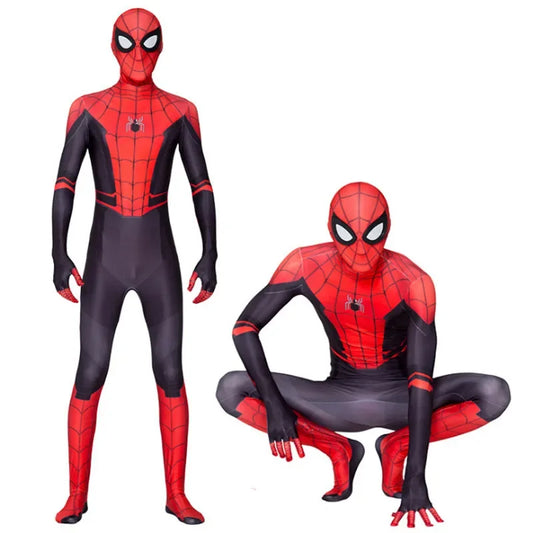 High Quality Superhero Spidermans Costume Bodysuit For Adult Spandex Zentai Halloween Party Cosplay Jumpsuit 3D Style