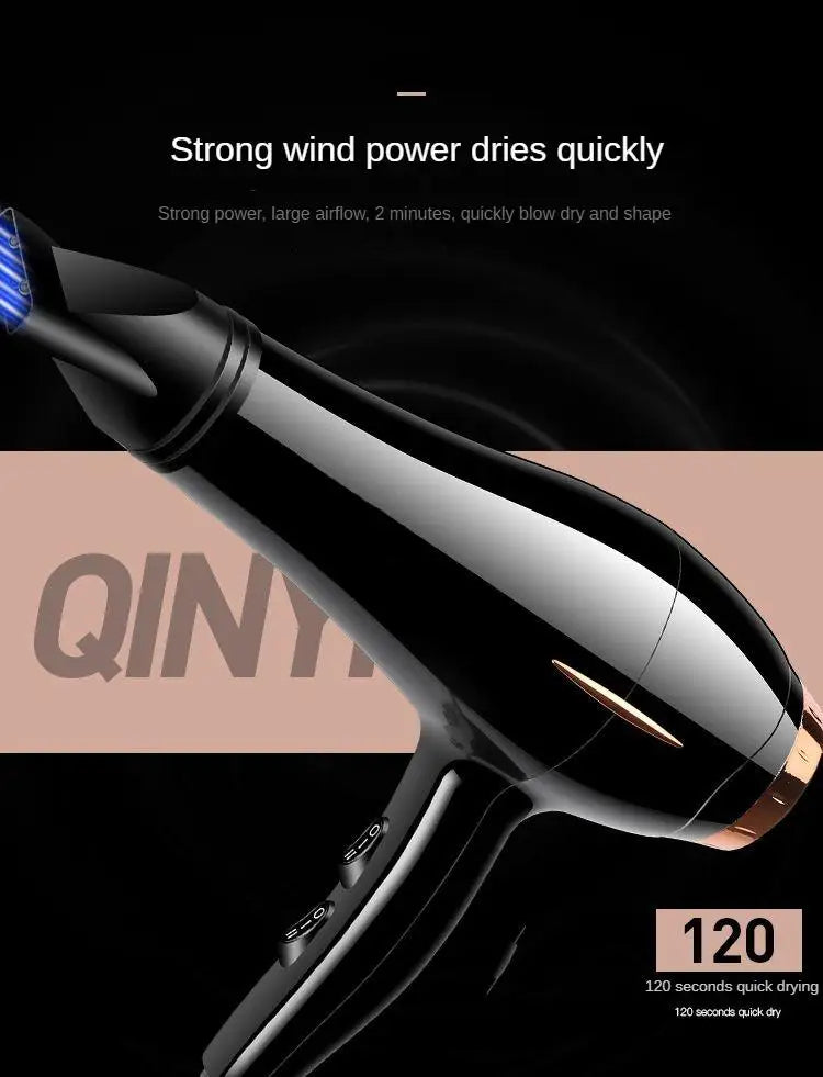 1700w negative ion hair dryer with motor, quick drying, high speed, low noise, temperature control, hair care, quick drying