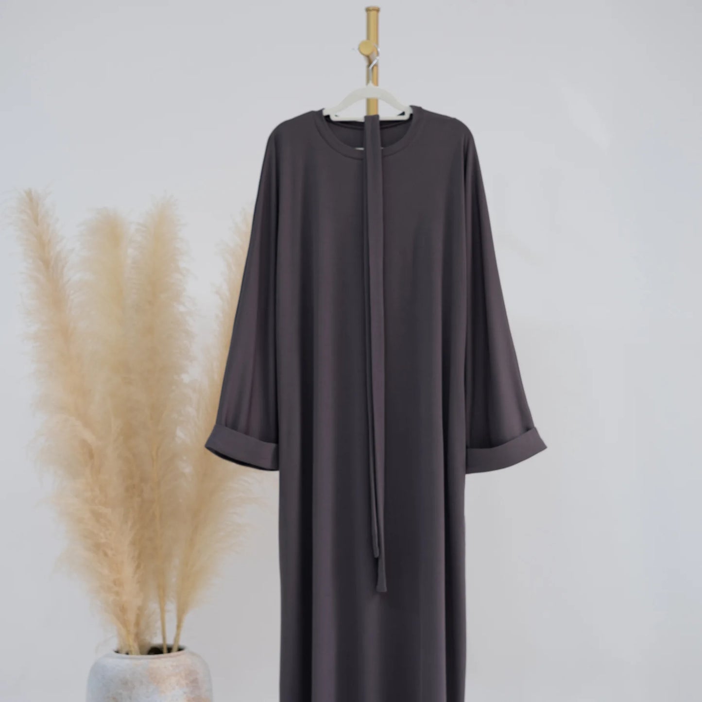 Autumn Winter Knitted Dress Muslim Women Abaya Female Arabic Turkey Modest Dresses New Warm Long Robe Islam Clothing