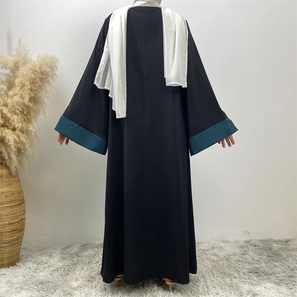 Ramadan Eid Muslim Abaya Dubai Luxury Splicing Fake Two Pieces Abayas For Women Kaftan Modest Dress Islam Caftan Marocain Femme