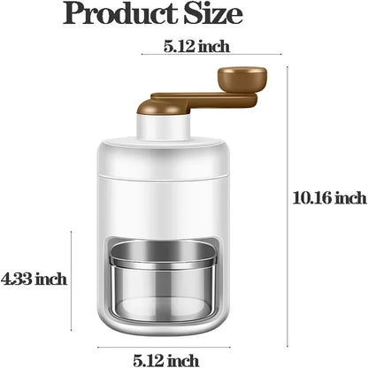 Manual Ice Shaver Household Small Ice Crusher Mini Shaved Ice Milkshake Machine Portable Hand-cranked Smoothie Machine