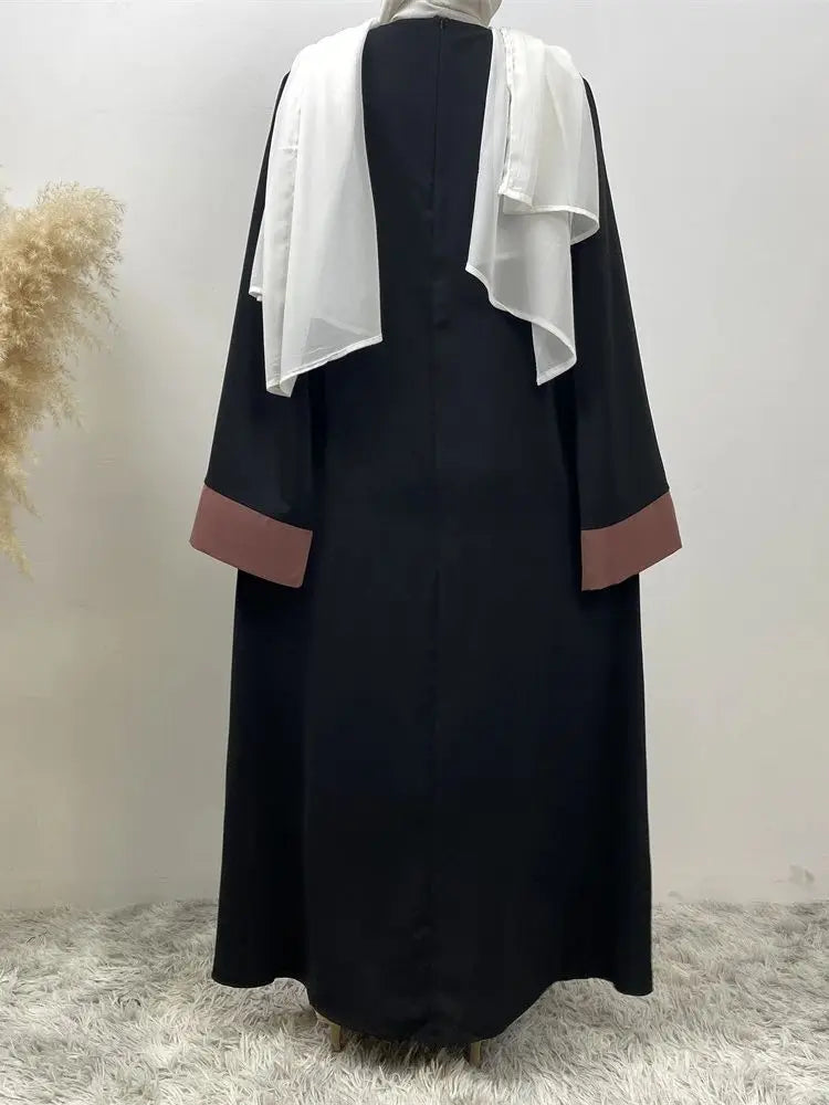 Ramadan Eid Muslim Abaya Dubai Luxury Splicing Fake Two Pieces Abayas For Women Kaftan Modest Dress Islam Caftan Marocain Femme