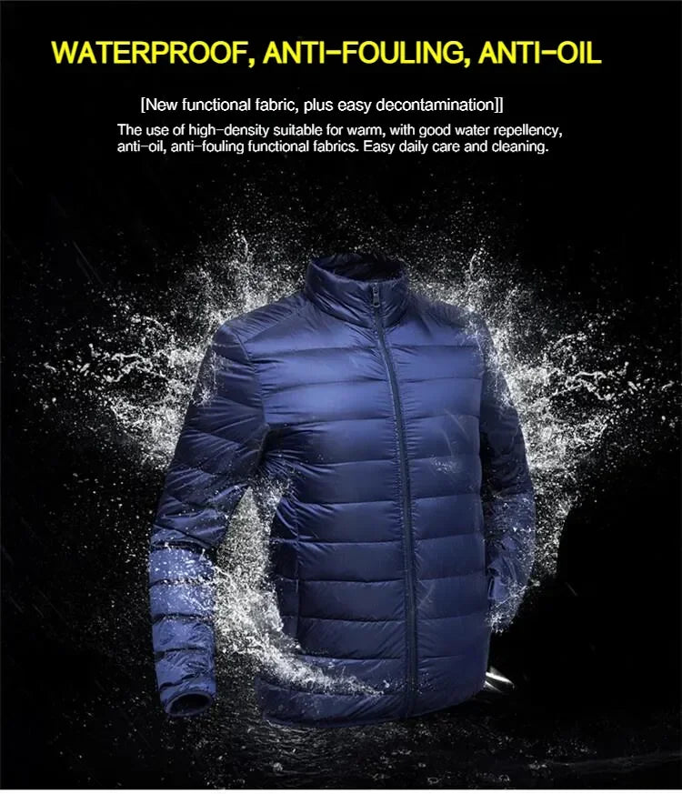 Ultra Light White Duck Down Jacket Men Waterproof Casual Portable Outdoor Lightweight Padded Male Coats Jacket Autumn Winter