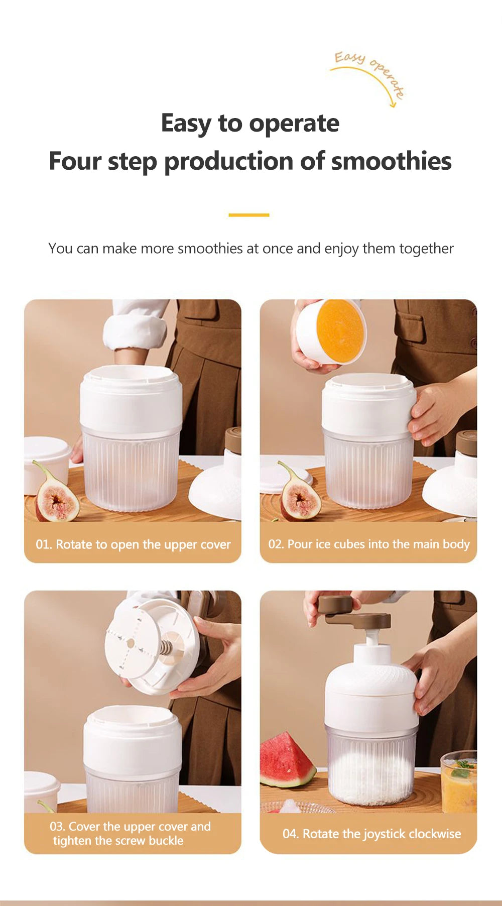 Portable Manual Ice Crusher Shaved Ice Machine Household Mini Ice Crusher Hand Operated Shaved Ice Milkshake Maker For Summer