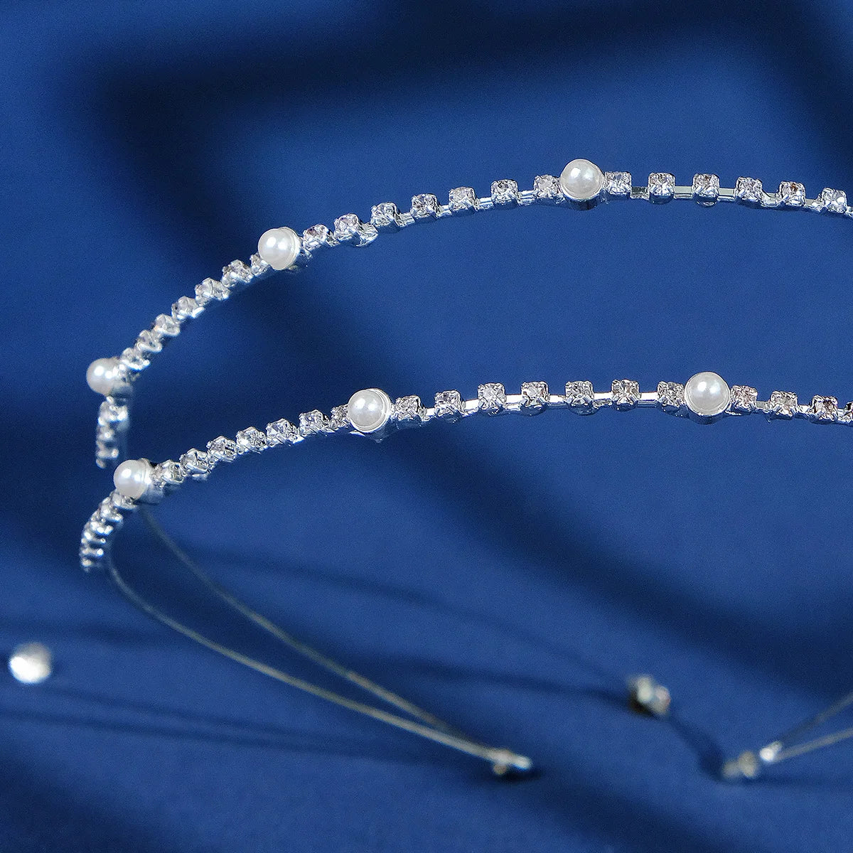 Rhinestone Star Headband - Party Hairband with Multilayer Pearl and Rhinestone Detail, Hair Accessories