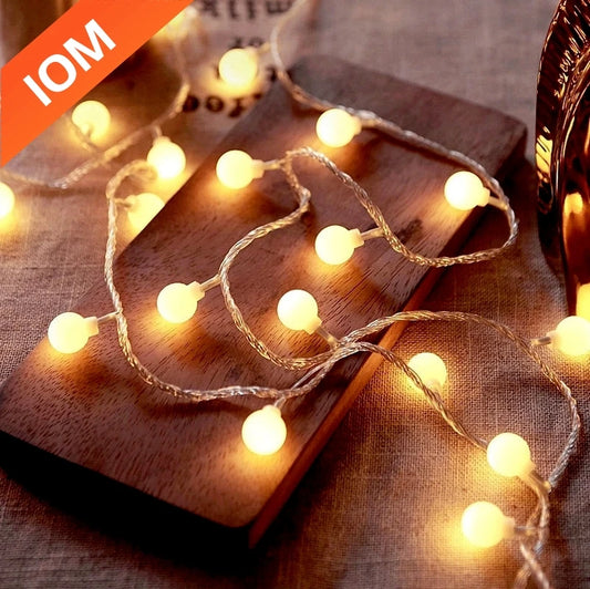 10M USB/Battery Power Ball LED String Lights Garland Lights  Outdoor Lamp Wedding Garden Fairy Lights Christmas Decoration