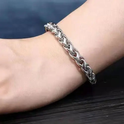 316L Stainless Steel Cuban Chain Bracelet for Men Women Figaro  Vintage Metal Viking Kpop Pulseras Emo Cute Luxury Jewelry Gift